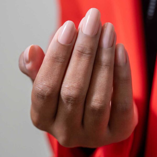 Nutirpinami minkštojo gelio tipsai Gelish 120vnt. Short Round Pink Nude - Image 4