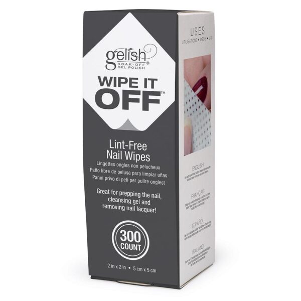 Gelish Wipe It Off servetėlės 300vnt - Image 1