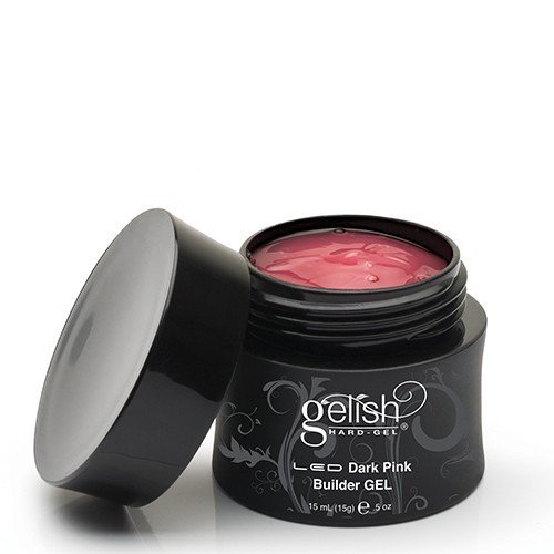 Gelish builder dark pink ryškiai rausvas tirštas gelis 15ml.