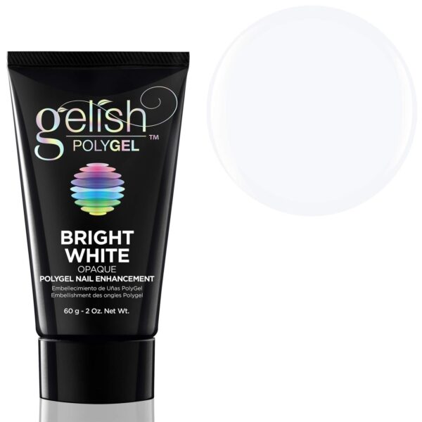 Harmony Gelish Polygel gelis bright white - baltas 60g.