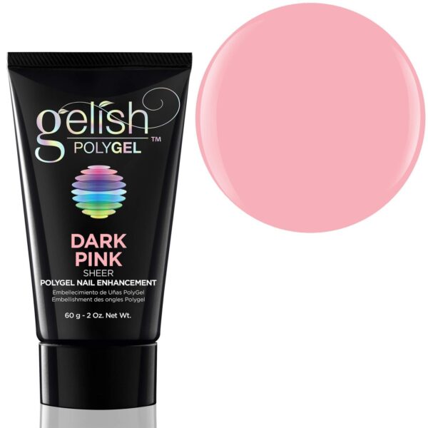 Harmony Gelish Polygel gelis dark pink - tamsiai rožinis 60g. - Image 1