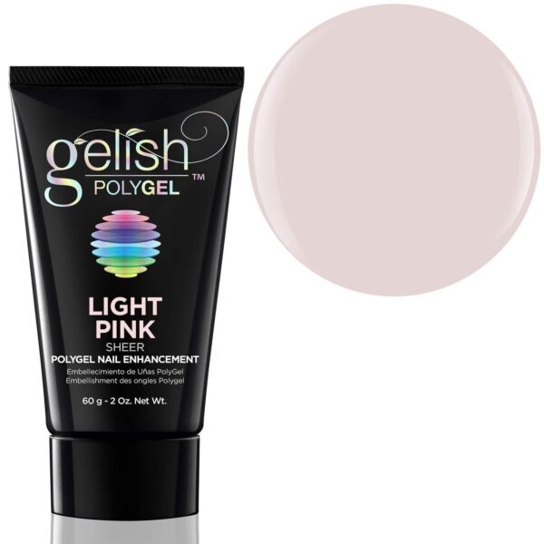 Harmony Gelish Polygel gelis light pink - šviesiai rožinis 60g. - Image 1