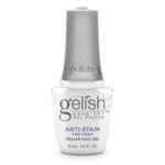 Viršutinis gelinio lako sluoksnis, saugantis nuo dėmių ir pageltimo Gelish Anti Stain Top Coat 15 ml.