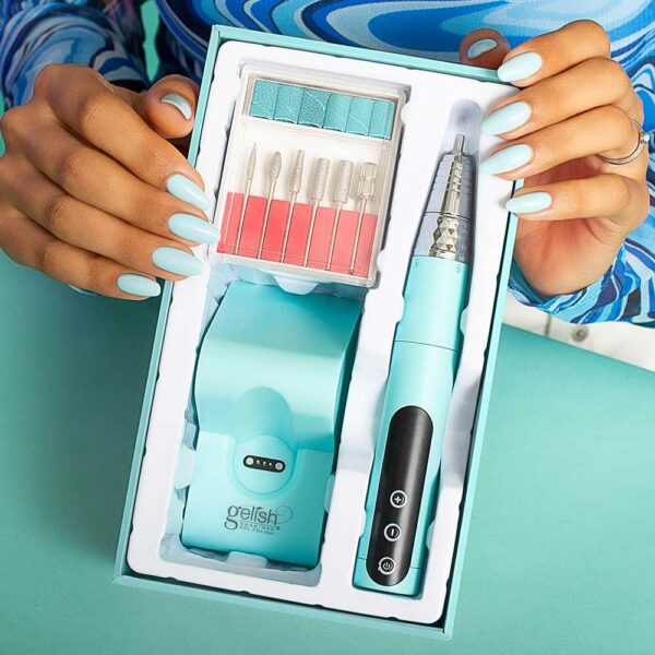True Wireless Gelish belaidė nagų freza Aqua Marine - Image 3