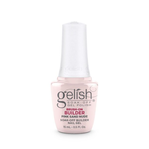 Lakuojamas Statybinis Gelis Gelish Brush-on Builder 15ml. Pink Sand
