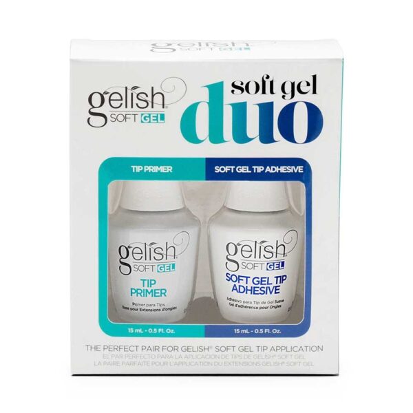 Gelish rinkinys Soft Gel sistemai Praimeris + Adhesive Klijai 15ml. - Image 1