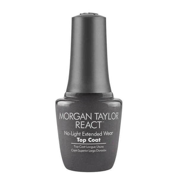 Morgan Taylor React viršutinis lako sluoksnis - top coat 15ml.