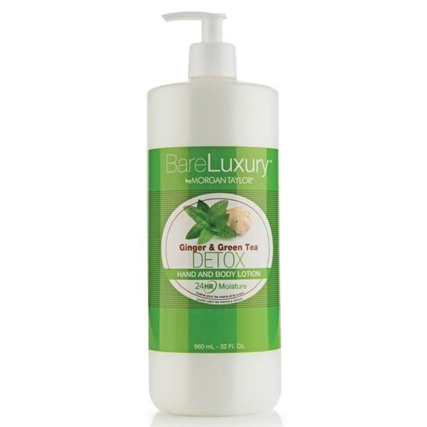Morgan Taylor BareLuxury 24val. Rankų ir Kūno Losjonas su imbieru ir žaliąja arbata 960ml.