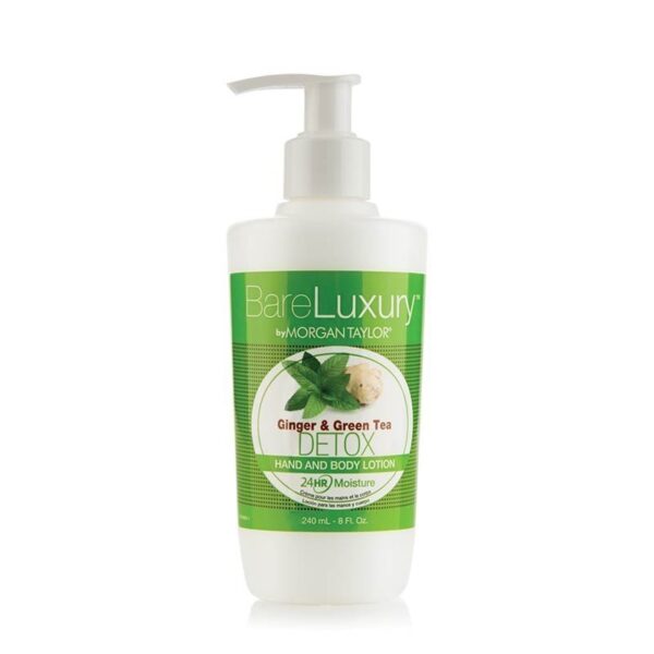 Morgan Taylor BareLuxury 24val. Rankų ir Kūno Losjonas su imbieru ir žaliąja arbata 240ml.