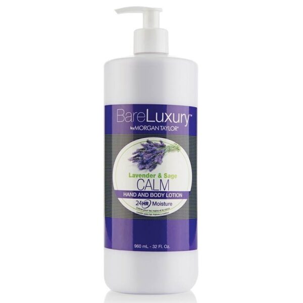 Morgan Taylor BareLuxury 24val. Rankų ir Kūno Losjonas  su levanda ir šalaviju 960ml.