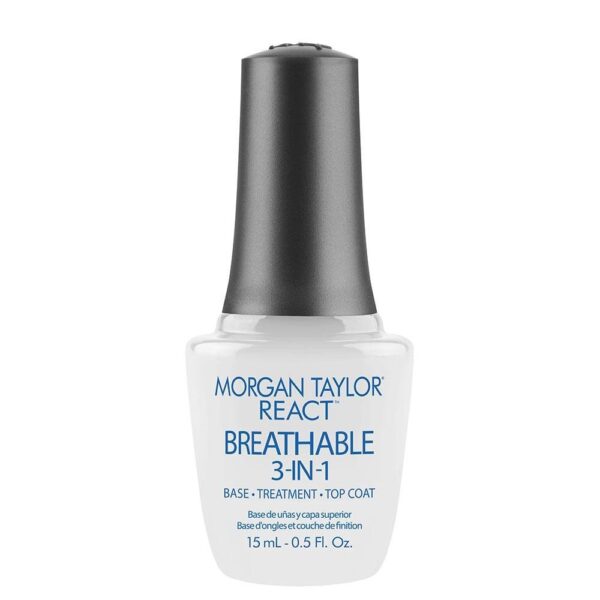 Morgan Taylor React Breathable 3-in1 stipriklis 15ml.