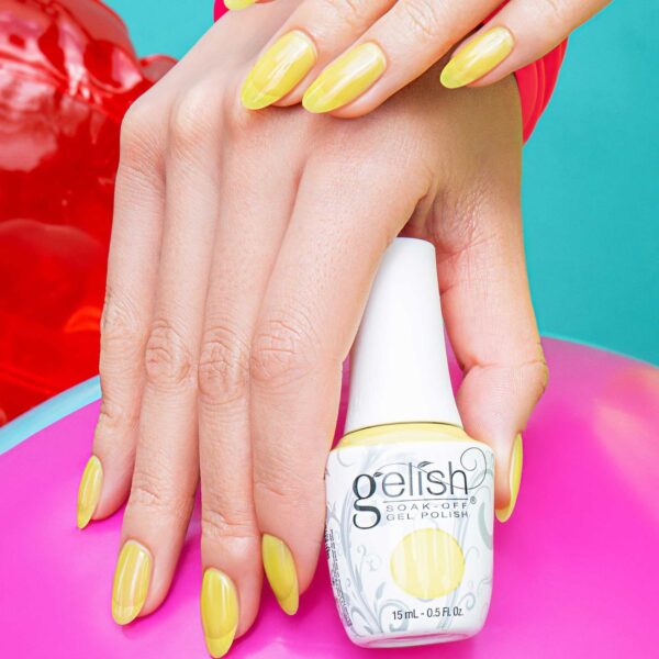 Gelish gelinis lakas 15ml. Lemon Drop Lush 1110599 - Image 3