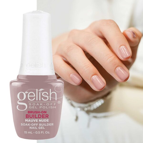 Lakuojamas Statybinis Gelis Gelish Brush-on Builder 15ml. Mauve Nude